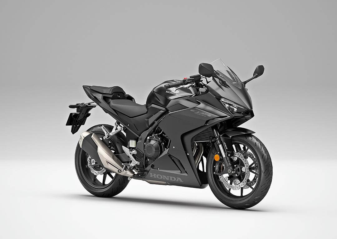 Moto deportiva Honda CBR500R 2025 para carnet A2 en color negro