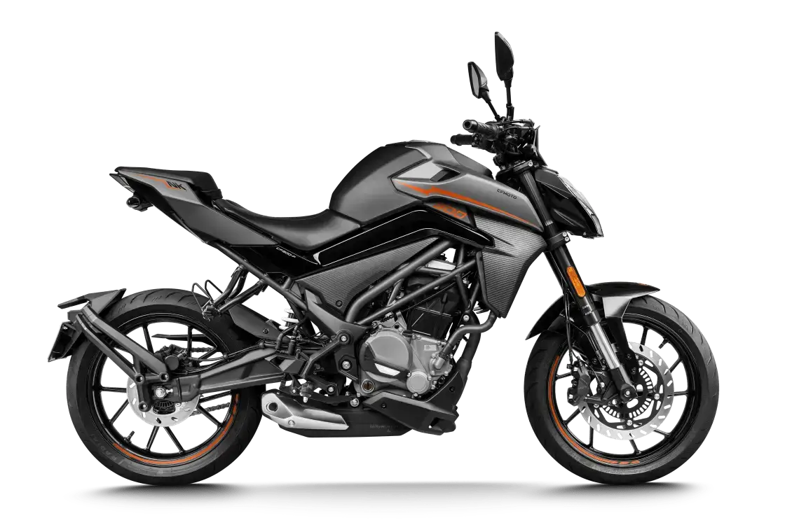 Moto económica CF Moto 300NK 2025 para carnet A2 en negro