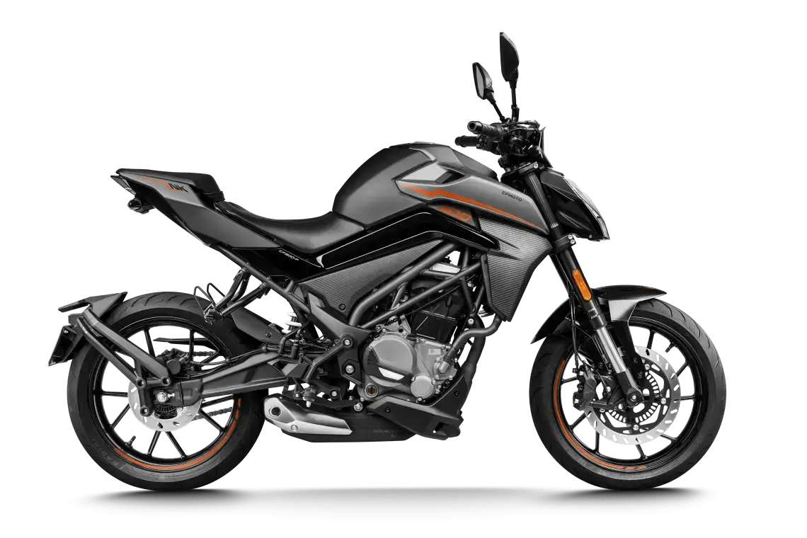Moto económica CF Moto 300NK 2025 para carnet A2 en negro