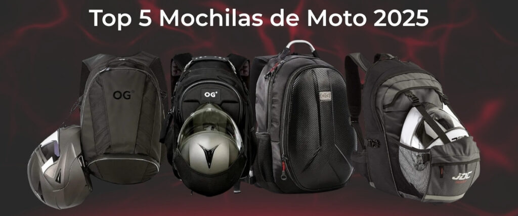 Top 5 mochilas de moto 2025 impermeables y resistentes.